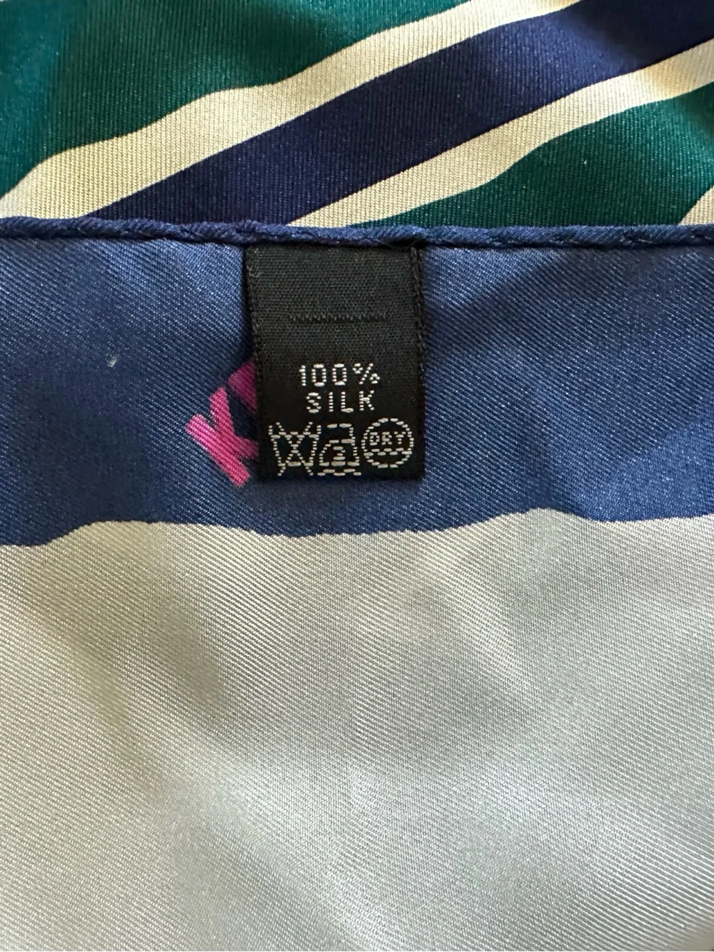 Vintage Vera Neumann SILK Abstract Square Scarf in Pink, Burgundy & Teal